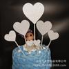 202 Productos de Papel Adornos para Pasteles Decoraciones para Fiestas de Cumpleaños Diseños de Corazón y Estrella Venta Directa de Fábrica Suministros para Hornear