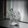 Padrão de Tronco de Árvore Vidro Caneca de Feira Atacado Vidro de Borossilicato Alto Caneca de Chá para Escritório Divisor de Chá Caneca Uniforme Doméstica