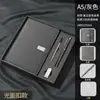 Caixa de Presente com Caderno de Negócios A5, Personalizável com Impressão de Logo, Caderno de Registro de Reuniões, Caderno com Pen Drive USB, Caderno Diário, Personalizável