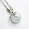 Piedra Ojo de Gato Anillo de Gato Colorido Colgante Nuevo Estilo Chino Hanfu Ojo de Gato Jade Candado de Nube Hielo Alto Dorado Champaña Adorno Colgante de Jade