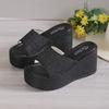 2026 Verão Novo Comércio Exterior Tamanho Grande Sandálias Femininas de Solado Grosso Temu Casuais Simples Sapatos Femininos de Verão