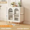 Aparador de cocina combinación de armario de almacenamiento para el hogar contra la pared armario de vino impermeable integrado armario de almacenamiento para sala de estar armario de cocina