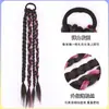 Trenzas de Cabello Falso Doble Cola de Caballo Cabello Sintético Estilo Chica Atractiva Concierto Festival de Música Trenzas de Boxeo Coloridas Accesorios para Conciertos