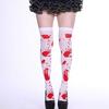 Venta al por mayor de fábrica disfraz de Halloween baile calcetines de sangre calcetines de calavera Pascua calcetines de sangre medias de esqueleto