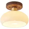 Luz de Pasillo, Luz de Vestíbulo, Luz de Techo Estilo Chino de Madera de Nogal de Lujo Ligero, Luz de Entrada de Madera Maciza Estilo Vintage Wabi-Sabi, Luz de Balcón