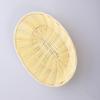 Cesta de mimbre sintético para pan tienda de snacks pastelería cesta tejida de plástico PE plato de dulces pp cesta tejida ovalada