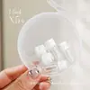 Óleo demaquilante em frasco reutilizável, amostra de essência cosmética, mini frasco de uso único, conjunto portátil de viagem ultrapequeno descartável