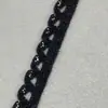 Cinta de Encaje para Oreja Hueca de Media Luna de Nueva Ola Accesorios de Cinta Dorada y Plateada para Ropa Textiles del Hogar Cortinas