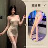 Sexy Camisón de Encaje con Diseño que Ceñe la Cintura, Lencería Sexy que se Adapta al Cuerpo, Conjunto de Uniforme de Secretaria de Puro Deseo para Transfronterizo