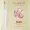 Nuevo juego de pinceles de uñas japoneses transfronterizos, bolígrafo acrílico transparente de cristal colorido, bolígrafo de fototerapia con línea de dibujo pintado con varilla