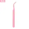 Pinzas para pestañas postizas de acero inoxidable hechas a mano pinzas para manualidades DIY pinzas para manicura pinzas para trasplante de pestañas pinzas de cabeza puntiaguda para frijoles de rompecabezas