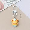 Chaveiro de Resina Urso de Manteiga Fofo Desenho Animado Pingente de Mochila de Estudante Melhor Amigo Casal Presente Chaveiro Atacado