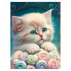 Kit de pintura de diamantes 5D con temática de animales de dibujos animados, una decoración de arte DIY para el hogar, completo con herramientas y un juego de pintura de diamantes de punto de cruz