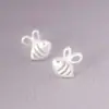 Brincos de dente-de-leão em prata 925 para senhoras, temperamento doce, brincos pequenos e frescos, brincos criativos da Coreia do Sul, conjunto de 5