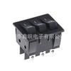 Fornecimento de chave seletora tipo navio Kcd9-301N, chave tripla totalmente preta com 2 posições + 3 posições + conector D4 grande, conector de nove pinos.