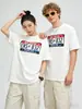 Camiseta de Algodón Puro de Ajuste Holgado con Cuello Redondo Marca Jade Personalizada 250g Manga Corta Hombro Caído Camisa Cultural con Estampado de Logo para Personalización de Graduación