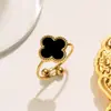 Nuevo collar de cuatro hojas de doble cara de 13 MM más vendido transfronterizo para mujer, diseño de lujo ligero, joyería de moda para celebridades de internet al por mayor
