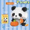 Figurina de Bloque de Construcción de Panda Lindo Transfronteriza Caja Sorpresa Hua Hua Columpiándose en el Columpio Ensamblaje Educativo Juguetes para Niños Mayoreo