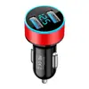 Cargador de Coche Digital de Carga Rápida 66W Cargador de Coche 66W Cabezal de Carga PD USB de Cuatro Puertos Cargador de Coche Transfronterizo Más Vendido Multifunción