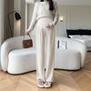 Pantalones rectos de fábrica para mujeres embarazadas, pantalones tipo toalla drapeados de primavera y otoño, pantalones holgados nuevos de pierna ancha, pantalones rectos para niños y mamás