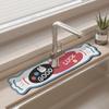 Alfombrilla absorbente para grifo de diatomeas, para lavabo, fregadero de cocina, a prueba de salpicaduras y resistente a la suciedad.