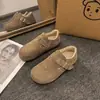 Zapatos de moda tipo Birkenstock para mujer, con forro de felpa, completamente cerrados, moda otoño/invierno 2026, versátiles zapatos nuevos de algodón tipo slip-on, zapatos tipo Birkenstock para mujer