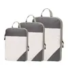 Conjunto de Sacos de Armazenamento com Compressão para Viagem, Bolsa para Armazenamento de Artigos de Higiene Pessoal e Cosméticos, Bolsa para Sapatos, Bolsa Organizadora de Bagagem e Roupas, Conjunto de Sete Peças