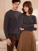 Nuevo Modelo 2026 Suéter de Cachemir 100% Hilo Fino de 68 Hilos para Mujer, Suéter Base de Punto Fino con Cuello Redondo