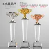 Trofeo de Cristal de Gama Alta Personalizado para Premiar Juegos Deportivos de Estudiantes Producción de Trofeos en Blanco Creativos y Grabado Personalizado