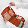 Bolsa de cosméticos de algodón lavable de segunda generación para el hogar, bolsa de almacenamiento de viaje, nueva bolsa de lavado de doble capa, bolsa para avión, éxitos de Taobao