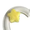 Horquilla de pelo con forma de estrella de peluche japonesa, dulce y linda, para estudiantes, estilo Millennium Spice Girls Y2K Yabi, accesorios para el cabello con forma de estrella de cinco puntas.
