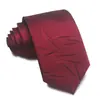 23 Nova Gravata Listrada Jacquard de Poliéster de 8cm Atacado 7cm Gravata Masculina para Negócios Formal Casual Vermelha Preta Azul