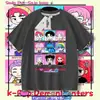 Caçadores de Demônios da Amazon Kpop Caçadores de Demônios Camiseta Gola Redonda Manga Curta Casual Solta Top Infantil