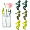 Suporte para plantas hidropônicas com figuras, ferramenta de jardinagem para suportar e endireitar galhos, decoração de mesa de escritório, pode ser fixado na forma, adequado para plantas hidropônicas em vasos