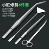 Pinças Sheng Bang Rong Conjunto Completo Paisagismo Clips de Aço Inoxidável Espessados Aquário Estendida Para Plantio de Suculentas Pegar Tamanho Grande Para Tartarugas