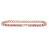 Hip-hop transfronteiriço nova tornozeleira corrente tênis zircônia rosa 5mm AliExpress comércio exterior tornozeleira de zircônia incrustada atacado