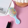 Peine Pequeño para Niños y Niñas, Peine para Bebé sin Nudos que No Maltrata el Cabello, Peine con Cojín de Aire, Peine de Color Caricatura Portátil Transfronterizo