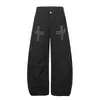 Pantalones casuales de estilo retro americano con estampado de estrellas para hombre y mujer, con corte holgado, efecto adelgazante y diseño versátil de pierna ancha para la temporada de otoño 2026