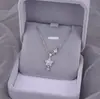 Collar de Plata de Ley S925 con Diseño de Estrella de Nicho, Estrella Brillante de Cinco Puntas, Cadena de Clavícula de Lujo Ligero de Alta Gama, Estilo Minimalista con Grabado