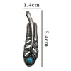 Acessórios de casaco masculino retrô garra de pássaro pena personalidade usar acessórios de casal masculino e feminino Acessórios Pingente de Pena