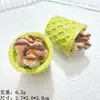 Juguete de Comida Simulada Frijol de Chocolate Tubo Crujiente Accesorios de Resina Llavero de Pegamento Cremoso DIY Pasador Joyería Parche Hecho a Mano