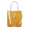 Bolso de Hombro de Lona para Mujer con Pana de Margarita Estilo Estudiante de Arte Bolsa de Maquillaje Bolso Cruzado Casual Estilo Universitario Bolsa de Compras