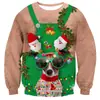 Sudadera Popular Navideña de Cuello Redondo para Otoño e Invierno de Amazon Transfronteriza, Casual Holgada para Hombre y Mujer, Sudadera con Estampado 3D, Venta Directa de Fábrica
