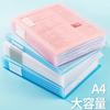 Envío Gratis Deli 72556 Carpeta de Documentos 40 Páginas Serie Tono Claro A4 Transparente Multicapa Carpeta de Almacenamiento con Inserciones