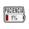 Insígnia Divertida com Slogan Estilo Cross-Border Gaming, Insígnia Indicadora de Barra de Progresso de Bateria, Acessório de Pino para Decoração de Bolsa e Roupa