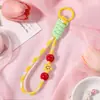 Cordão de Celular Colorido Dopamina com Nó Curto Trama para Capa de Celular Chaveiro Alça Acessório Decoração Pingente