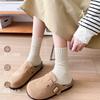 Calcetines para mujer de terciopelo australiano calcetines de tubo vertical otoño e invierno gruesos cálidos Joker calcetines de tubo largo calcetines Zhuji al por mayor