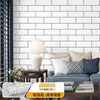 Estilo Simples Padrão Xadrez Fundo de Casa Papel de Parede Autoadesivo Adesivos de Parede Adesivos à Prova d'Água e de Umidade Papel de Parede Decorativo para Reforma