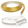 Tira de Borde Suave de PVC Autoadhesivo Pu Estilo Francés para Decoración de Puertas con Arco Curvo Borde de Pared de Fondo Estilo Europeo Línea de Yeso