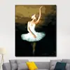 Pintura al Óleo Digital DIY Pintura al Óleo Hecha a Mano Colorear Pintura de Retrato Transfronteriza Sin Marco 6231 La Tentación del Cisne